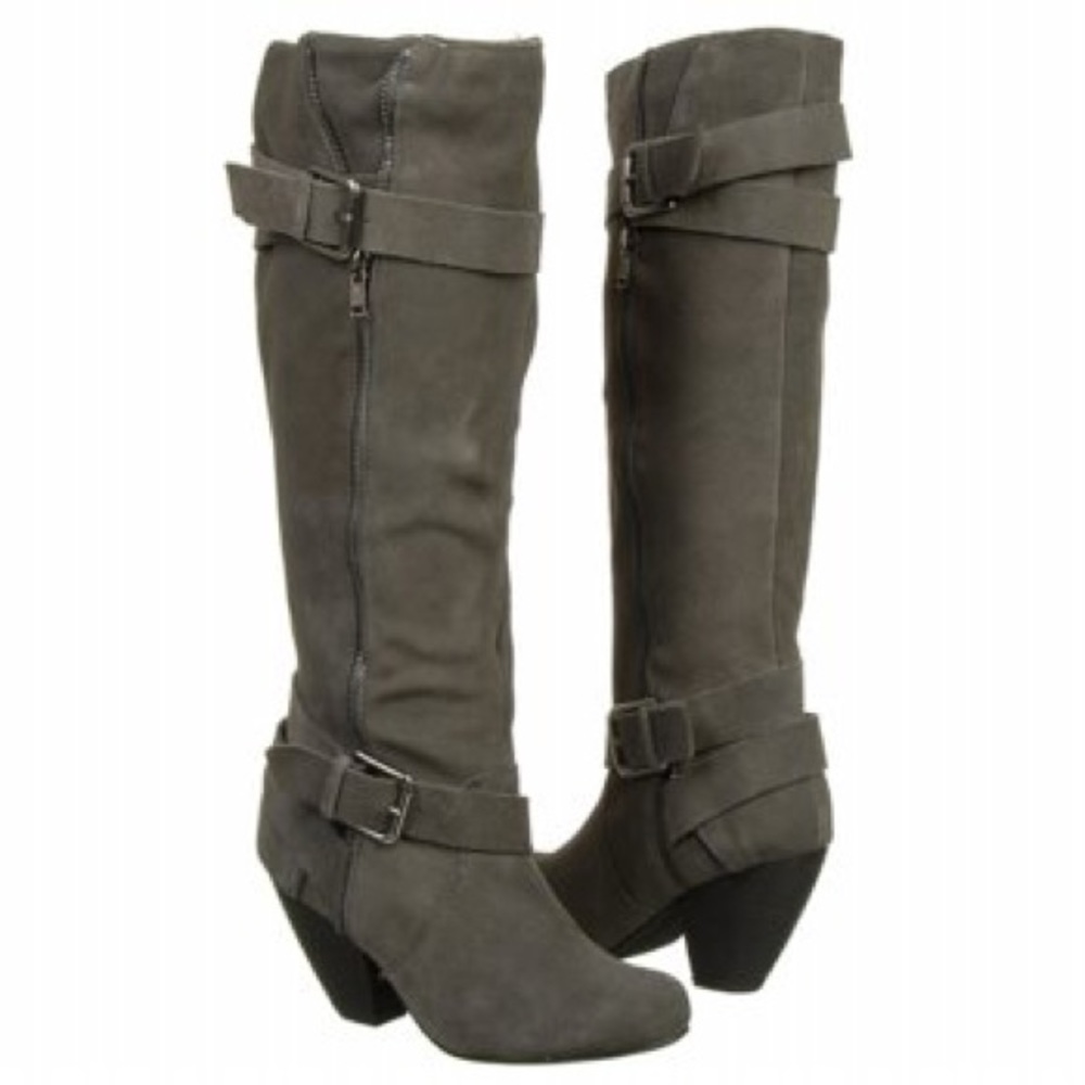 Naughty Monkey ‘The Works’ Gray Suede Boots